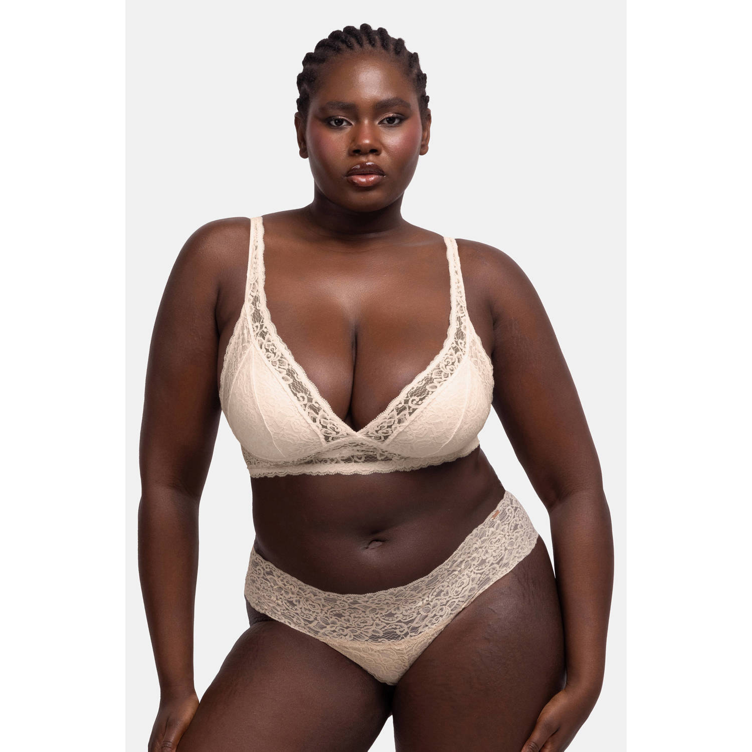 Dorina hipster Lana (set van 3) groen beige ecru