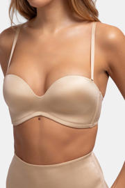thumbnail: Dorina voorgevormde strapless bh zonder beugel Sublime Sculpt beige