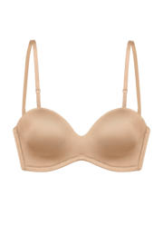 thumbnail: Dorina voorgevormde strapless bh zonder beugel Sublime Sculpt beige