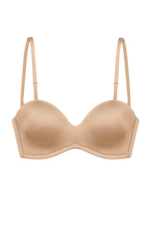voorgevormde strapless bh zonder beugel Sublime Sculpt beige