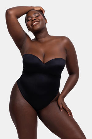 strapless corrigerende stringbody Sublime Sculpt zwart