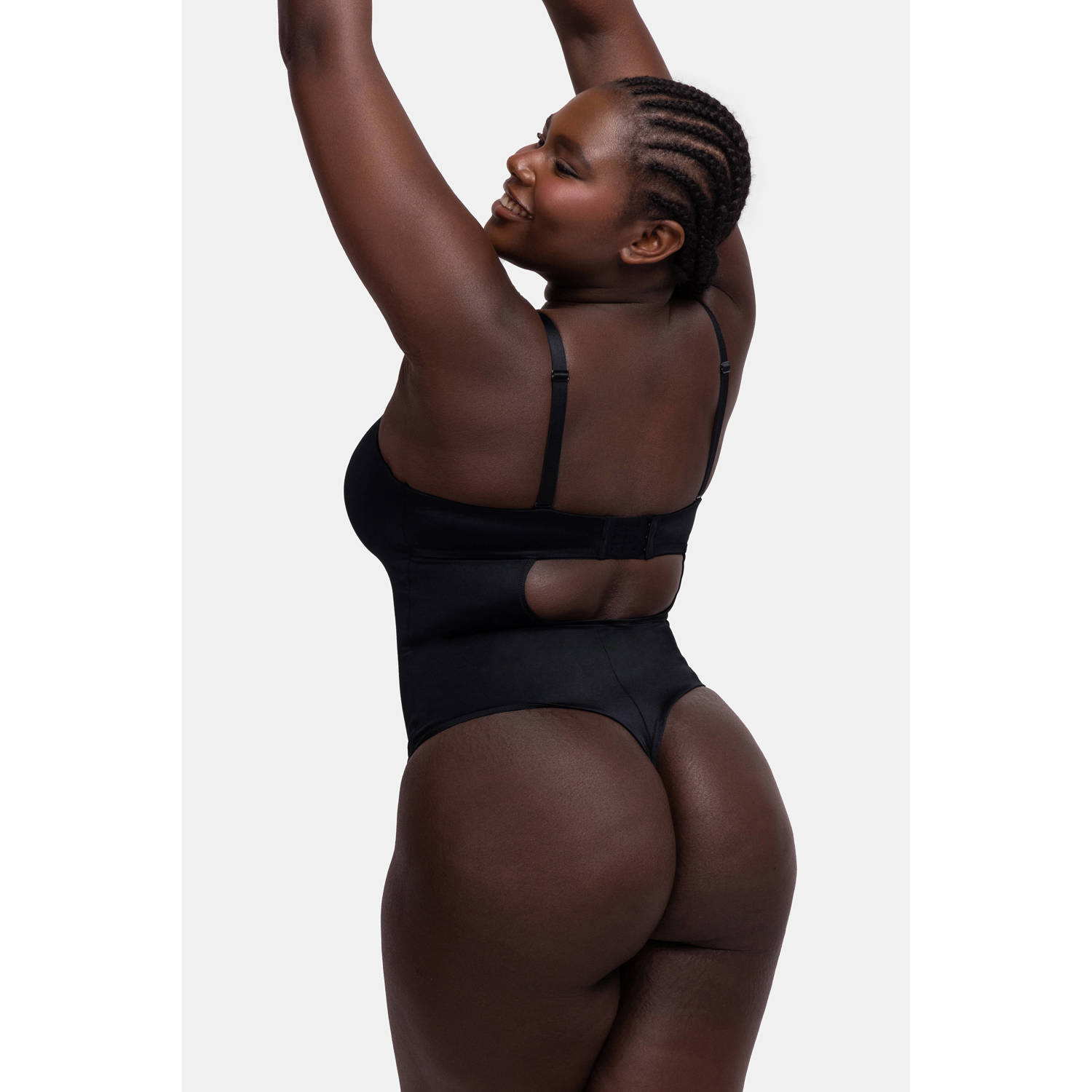 Dorina strapless corrigerende stringbody Sublime Sculpt zwart