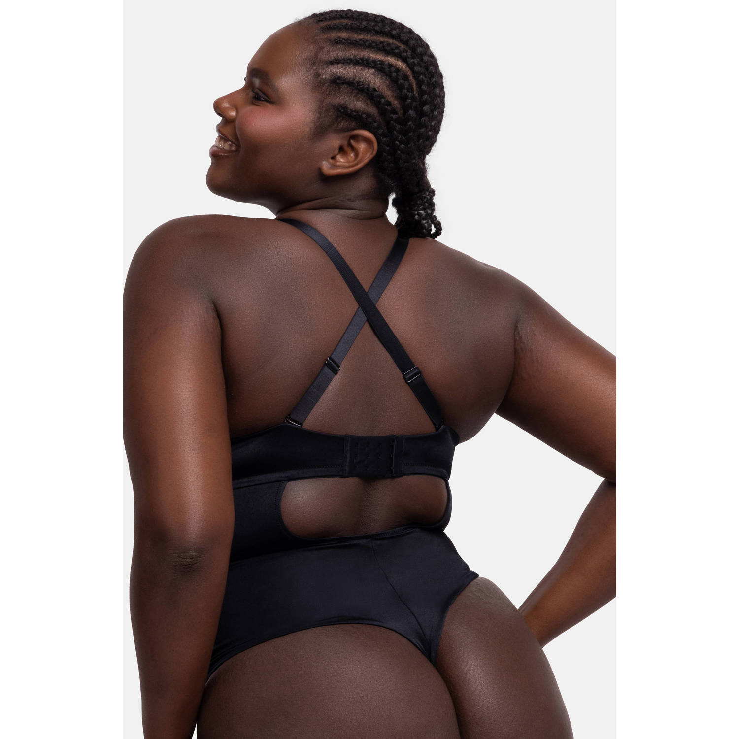 Dorina strapless corrigerende stringbody Sublime Sculpt zwart