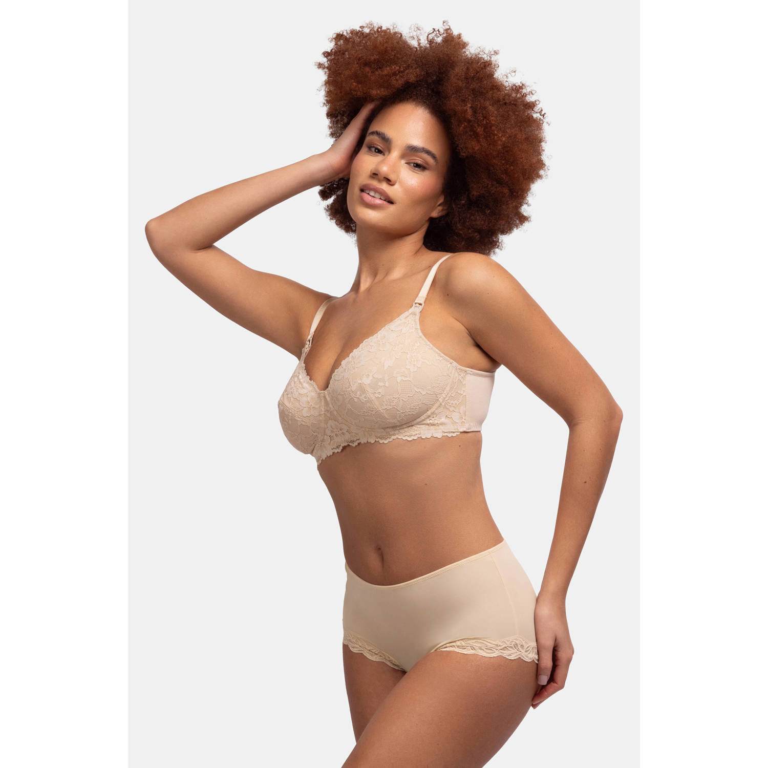 Dorina niet-voorgevormde voedingsbh Valeria beige