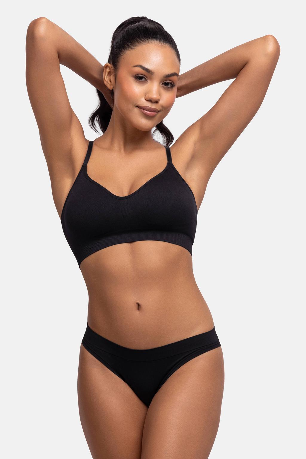 Dorina slip Rosanne (set van 5) zwart/ecru/grijs