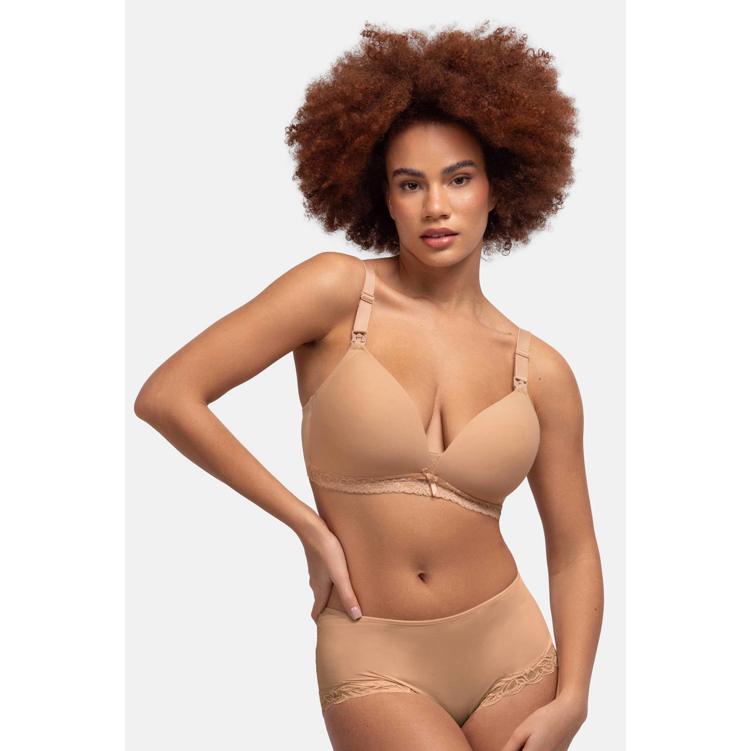 Dorina voorgevormde voedingsbh May beige