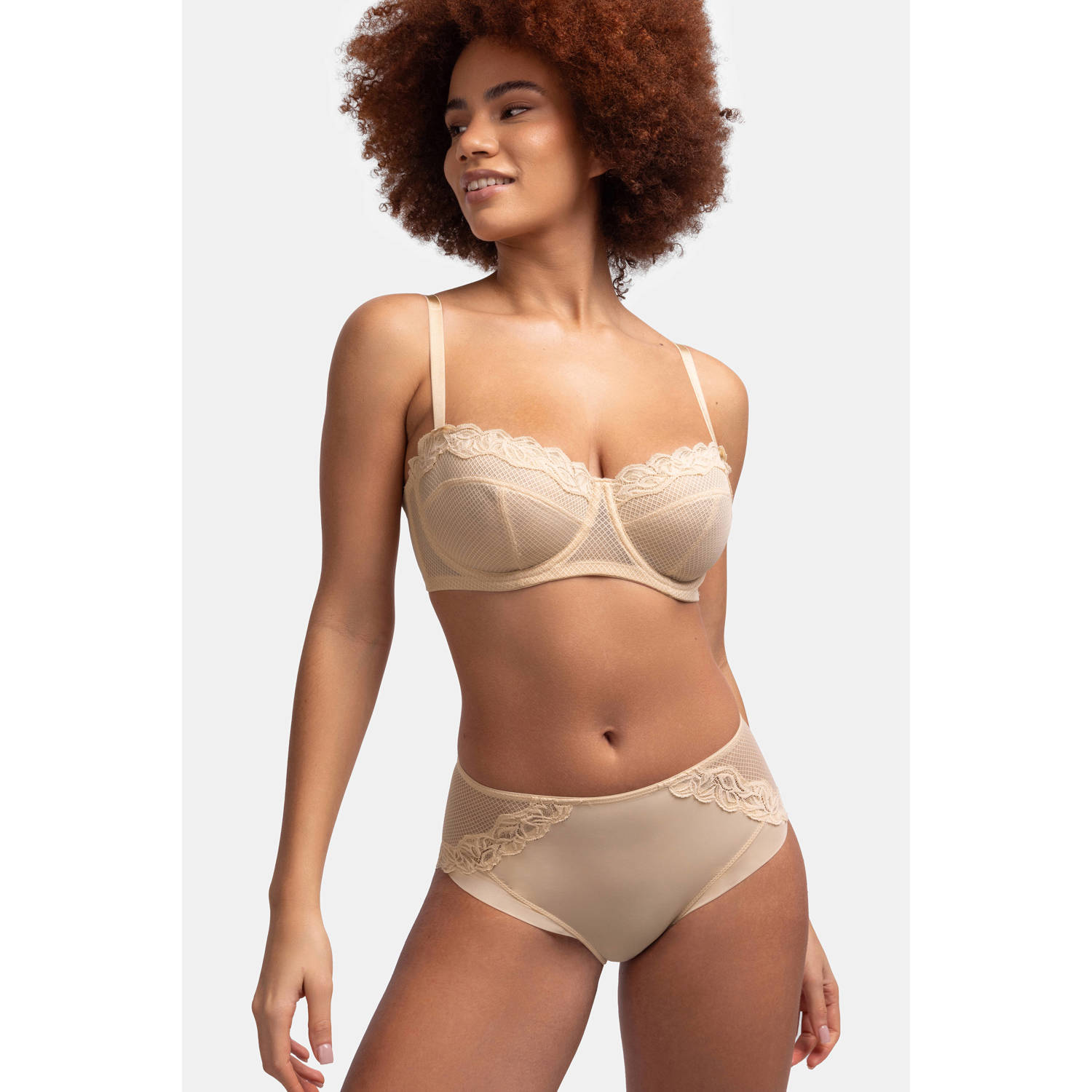 Dorina slip Kaia beige