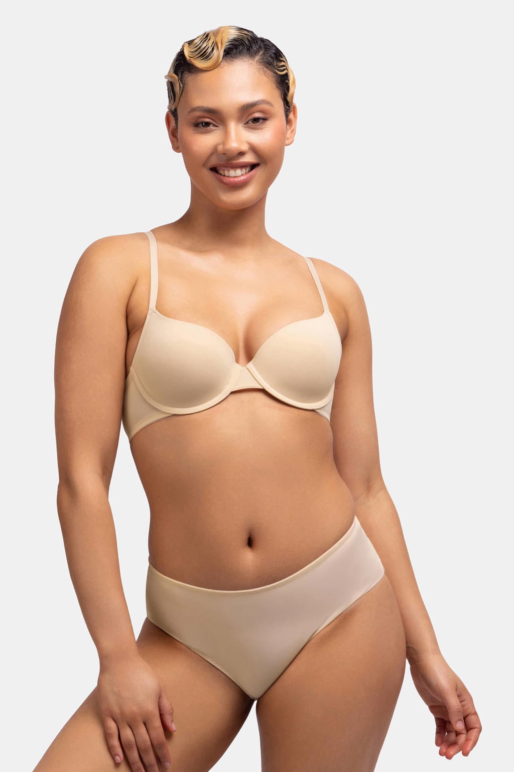 Dorina voorgevormde T-shirt-bh met beugel Michelle lichtbeige