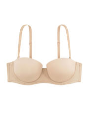 thumbnail: Dorina voorgevormde strapless balconette bh Michelle beige