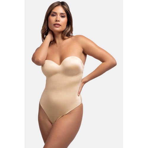 Dorina strapless corrigerende stringbody Sublime Sculpt beige afbeelding