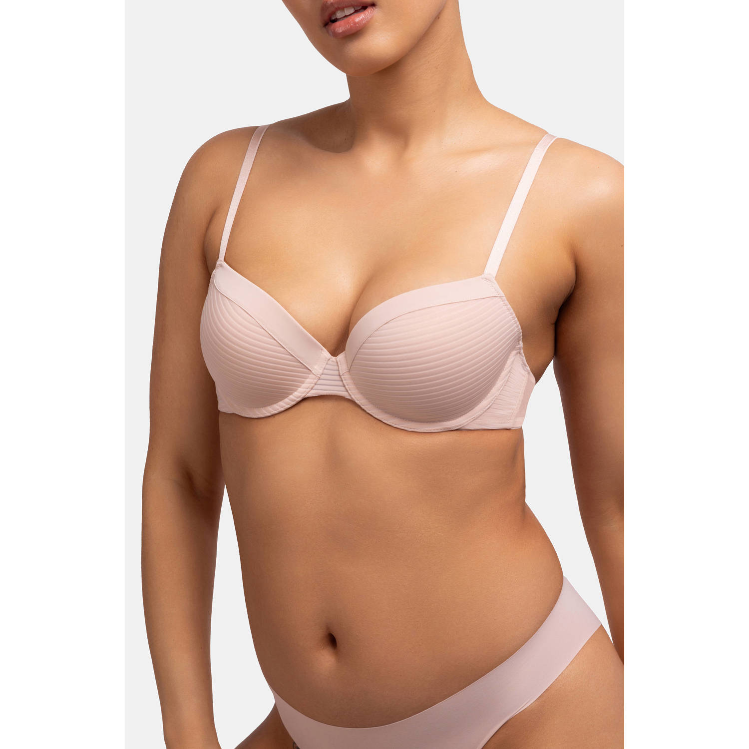 Dorina voorgevormde beugelbh Louise (set van 2) roze ecru