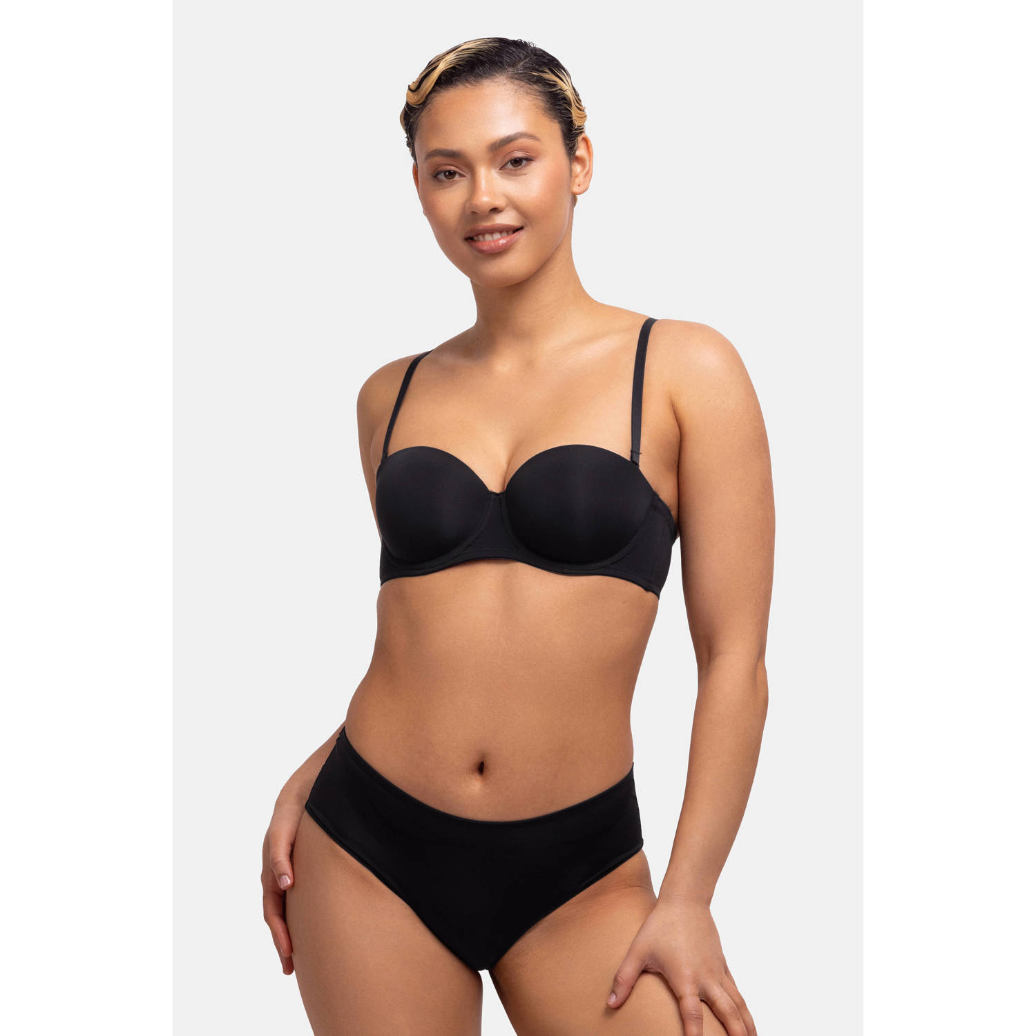 Dorina voorgevormde strapless beugelbh Michelle zwart