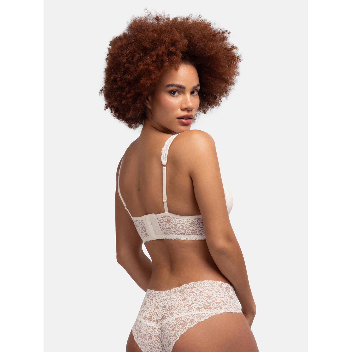 Dorina voorgevormde bralette Lana (set van 2) paars ecru