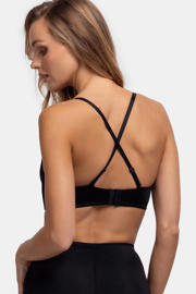 thumbnail: Dorina voorgevormde strapless bh zonder beugel Sublime Sculpt zwart