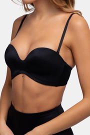 thumbnail: Dorina voorgevormde strapless bh zonder beugel Sublime Sculpt zwart
