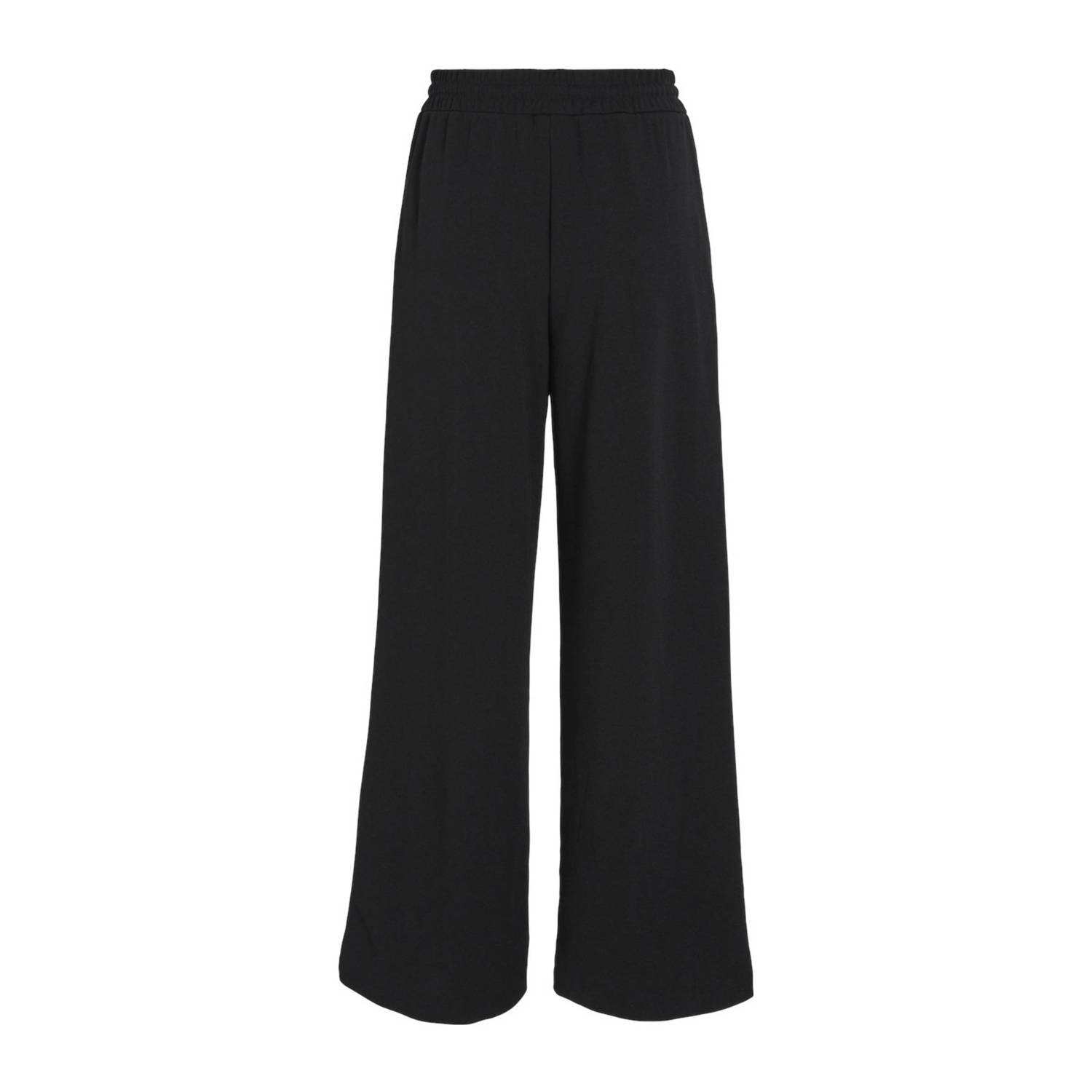 VILA high waist wide leg broek VICLUA zwart