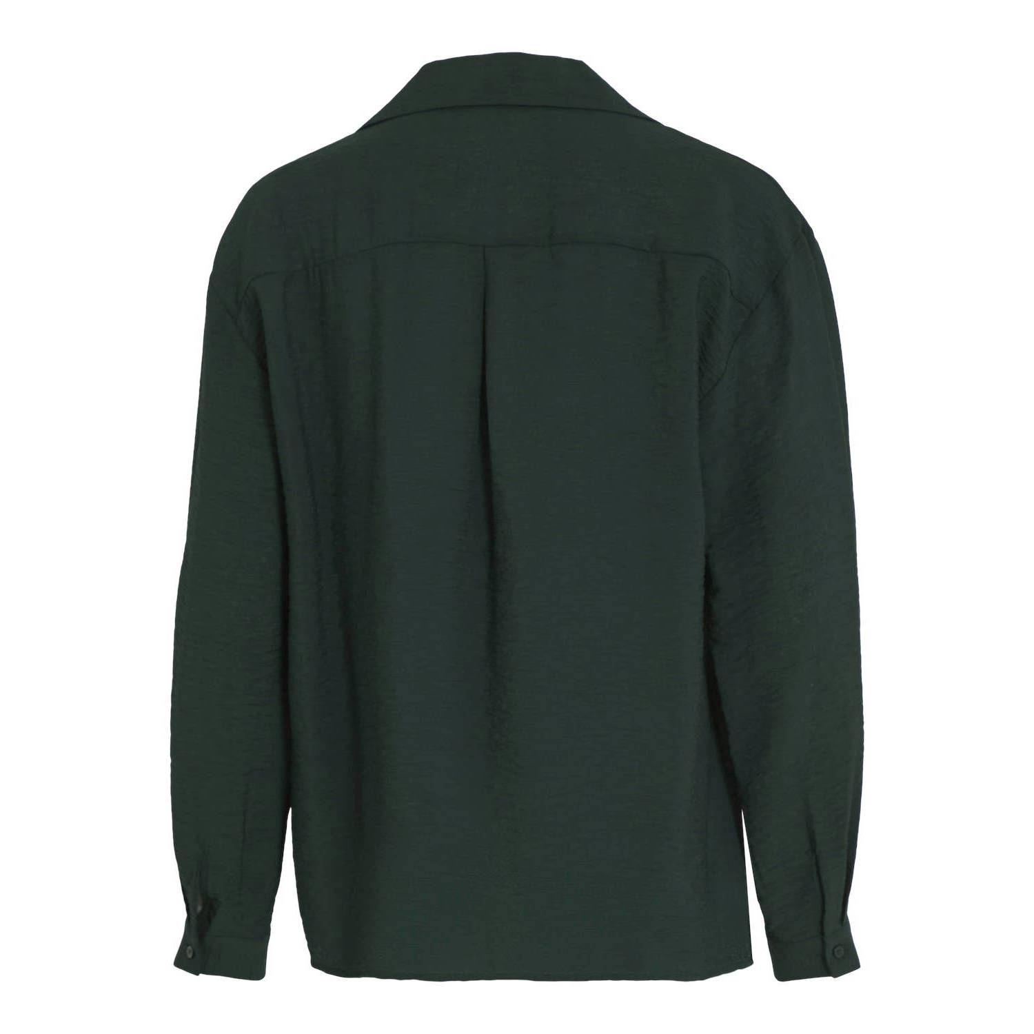 VILA blouse VIDOMIRA donkergroen