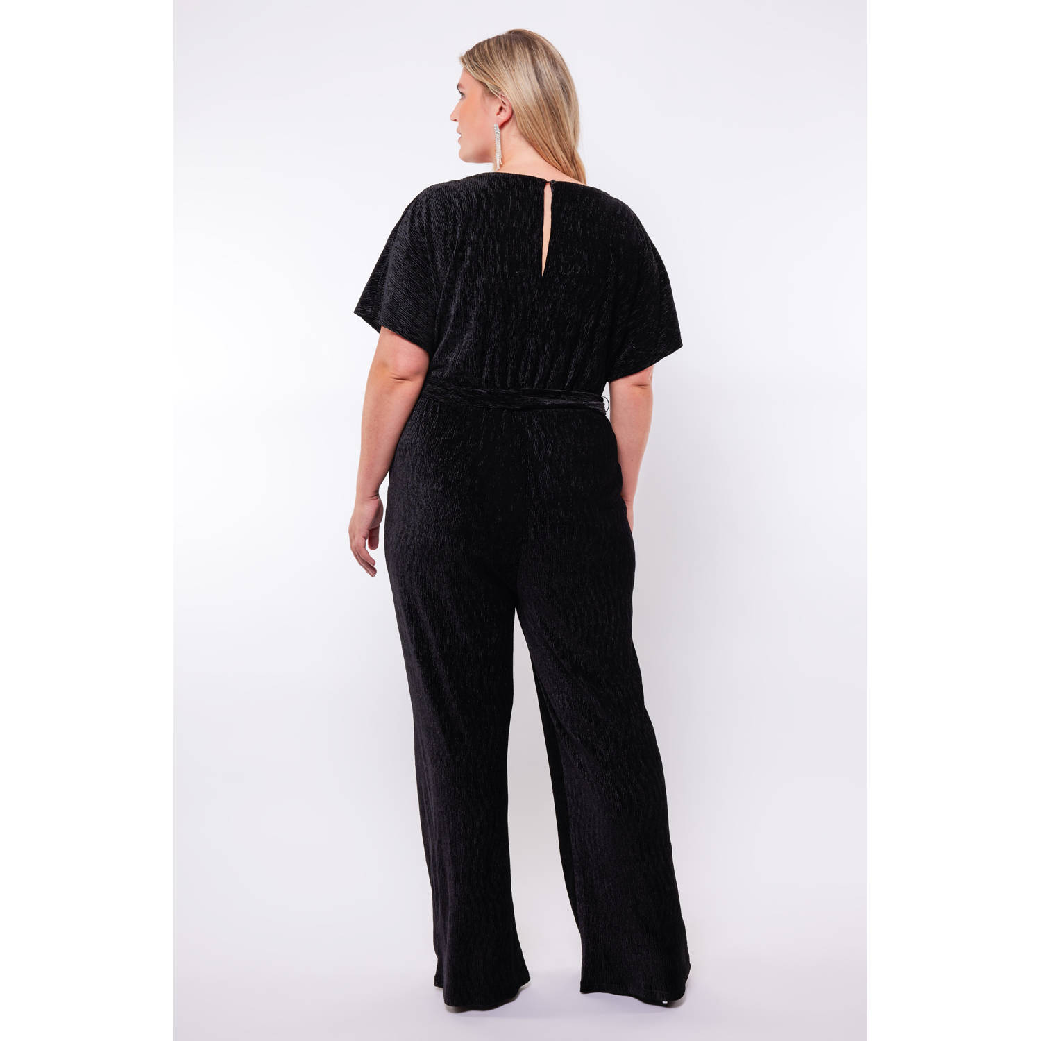 Exxcellent fluwelen jumpsuit zwart