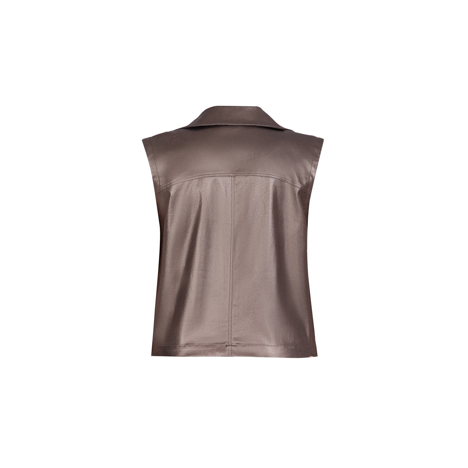 Exxcellent coated gilet brons