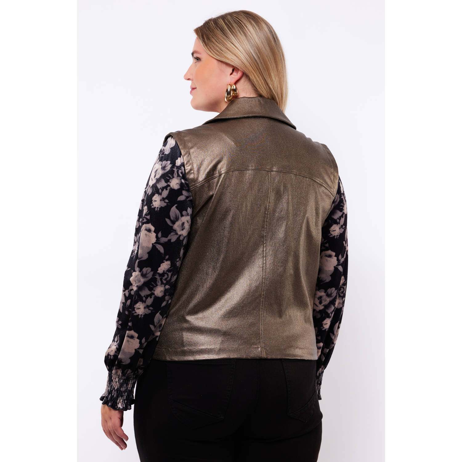 Exxcellent coated gilet brons