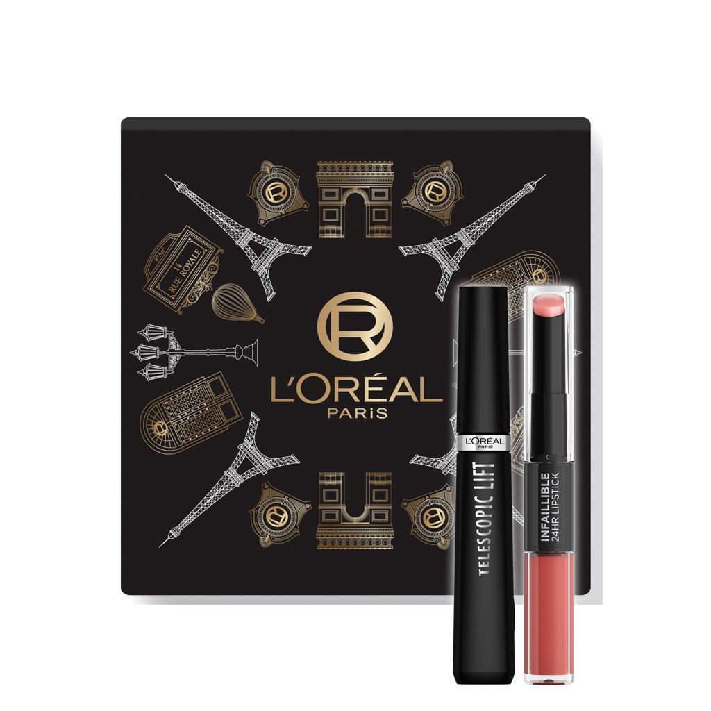 L'Oréal Paris Telescopic set - Telescopic Lift mascara + Infaillible 24H lipstick - 312 Incessant Russet