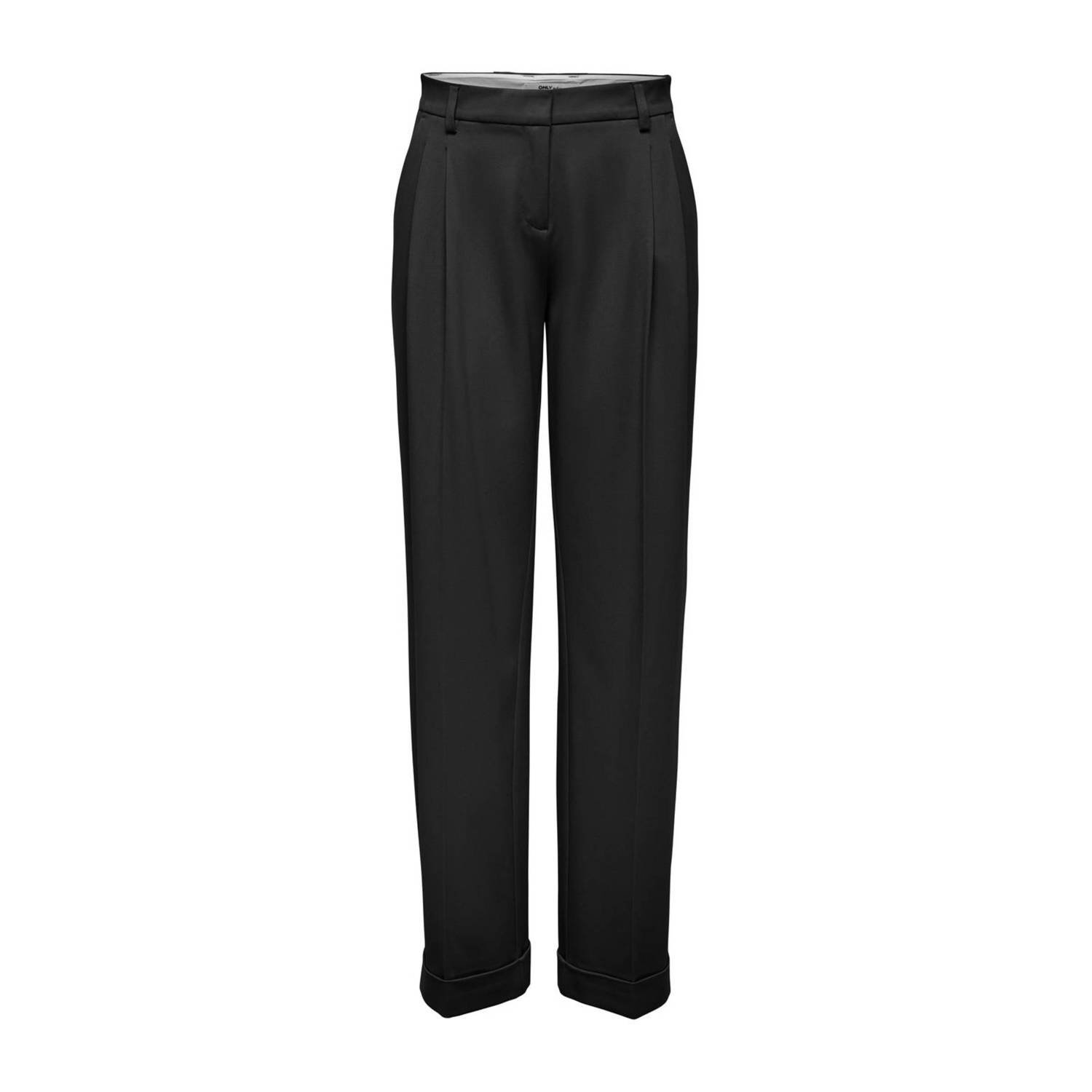 ONLY straight fit pantalon ONLSULAJMA zwart