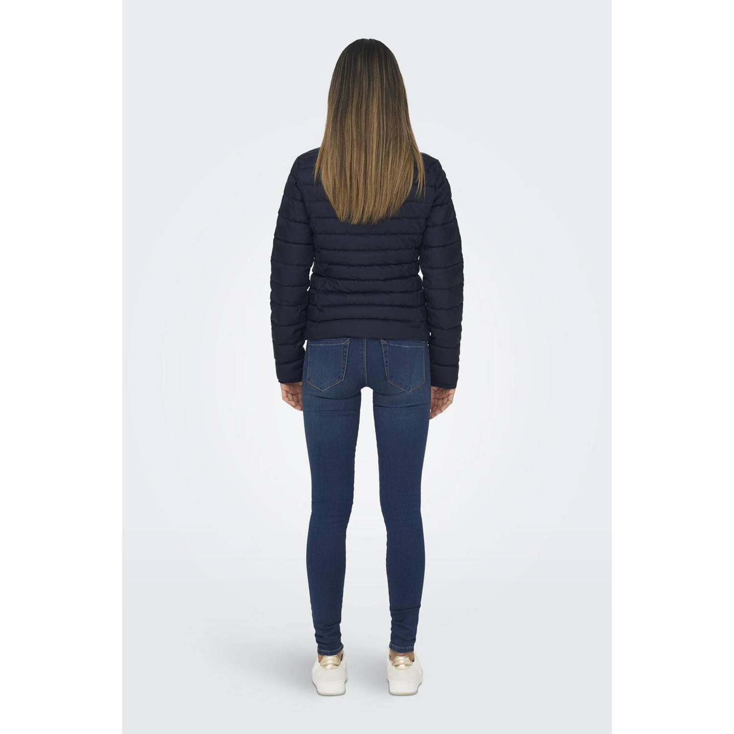 ONLY gewatteerde jas ONLTAHOE donkerblauw