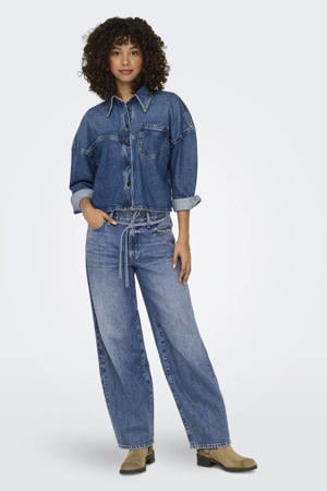 straight leg jeans ONLGIANNA medium blue denim