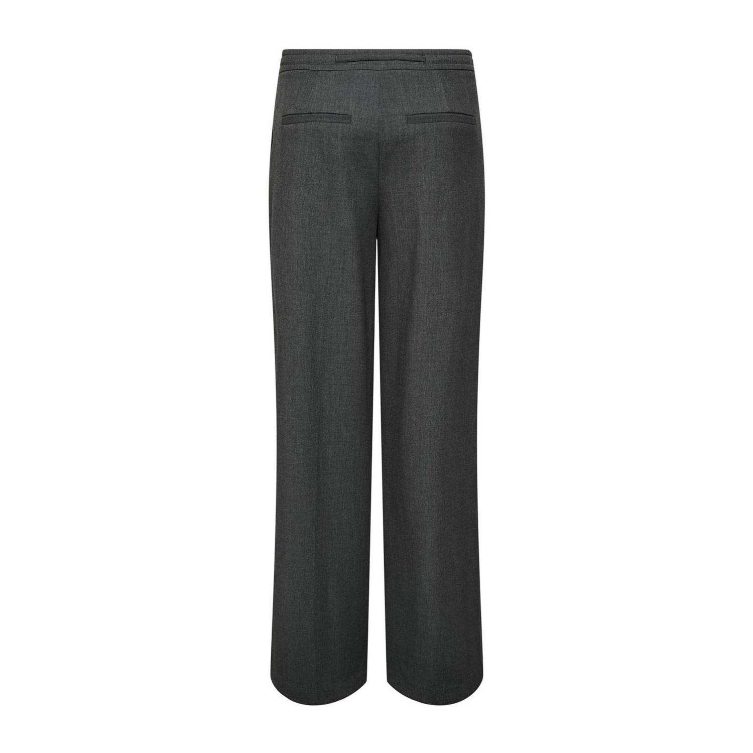 ONLY wide leg pantalon ONLMAVIS grijs