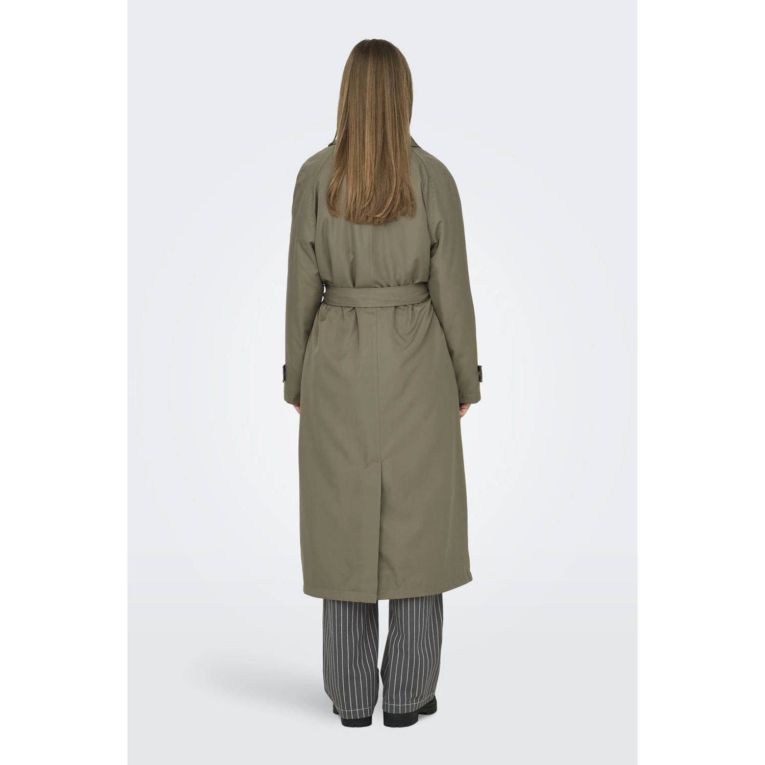 ONLY trenchcoat tussen ONLCHLOE bruin
