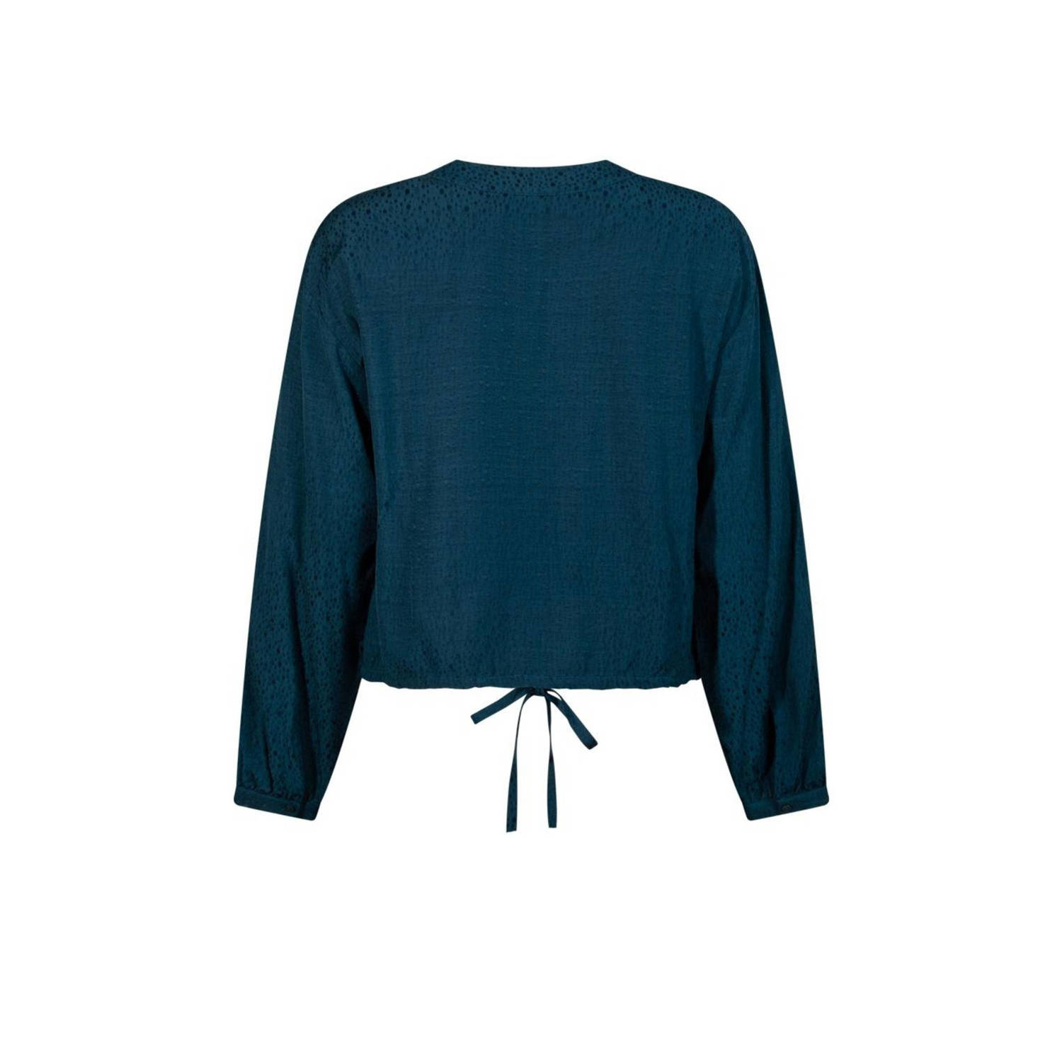Another-Label blouse Chavelly donkerblauw