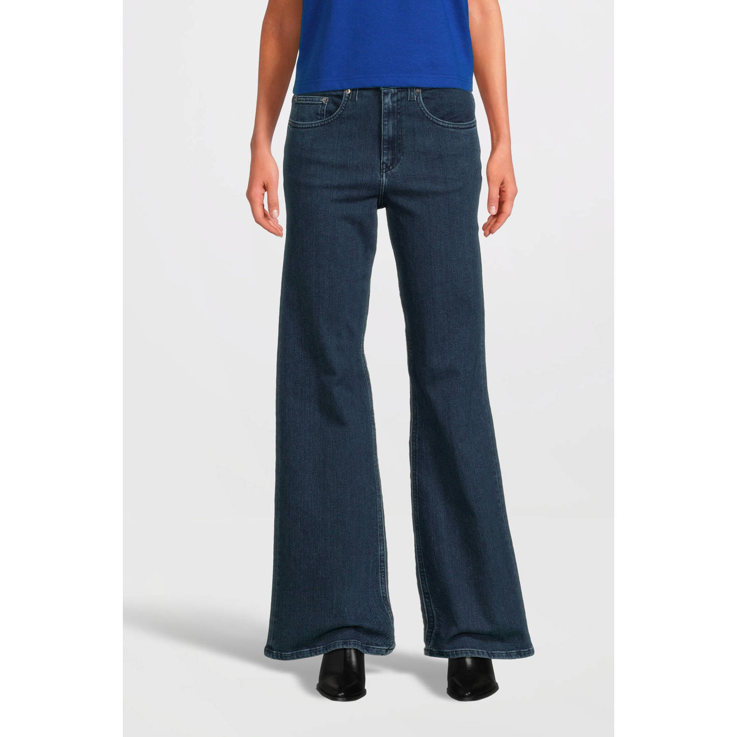 Another-Label high waist straight leg jeans Moore stone indigo
