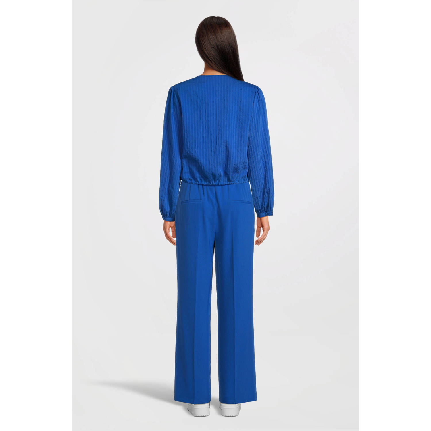 Another-Label straight fit pantalon Doore blauw