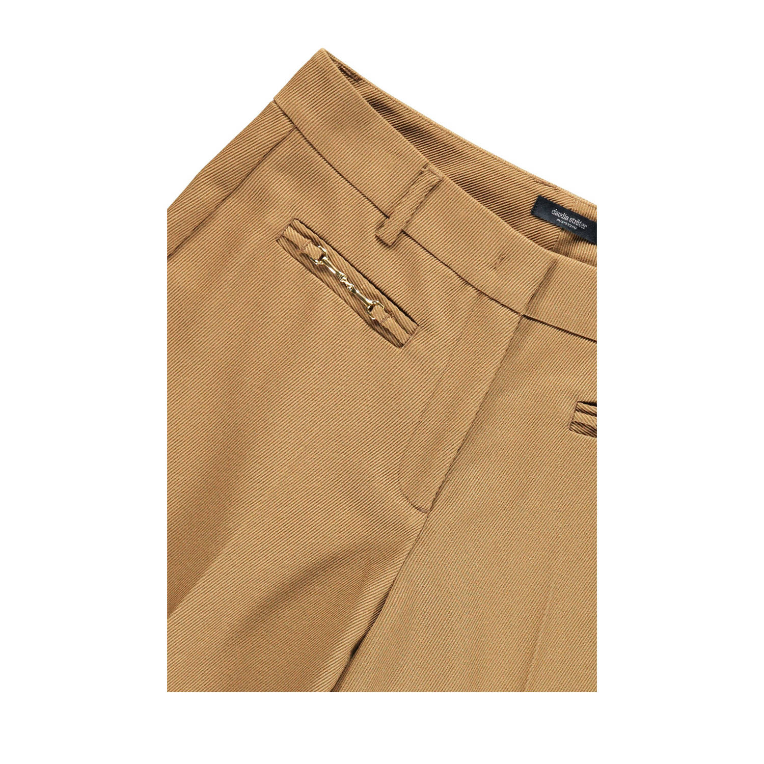 Claudia Sträter wide leg pantalon camel