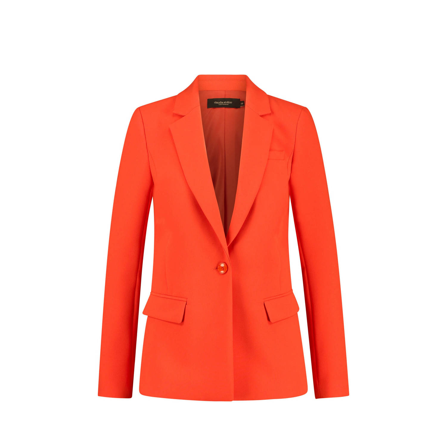 Claudia Sträter geweven blouse oranje