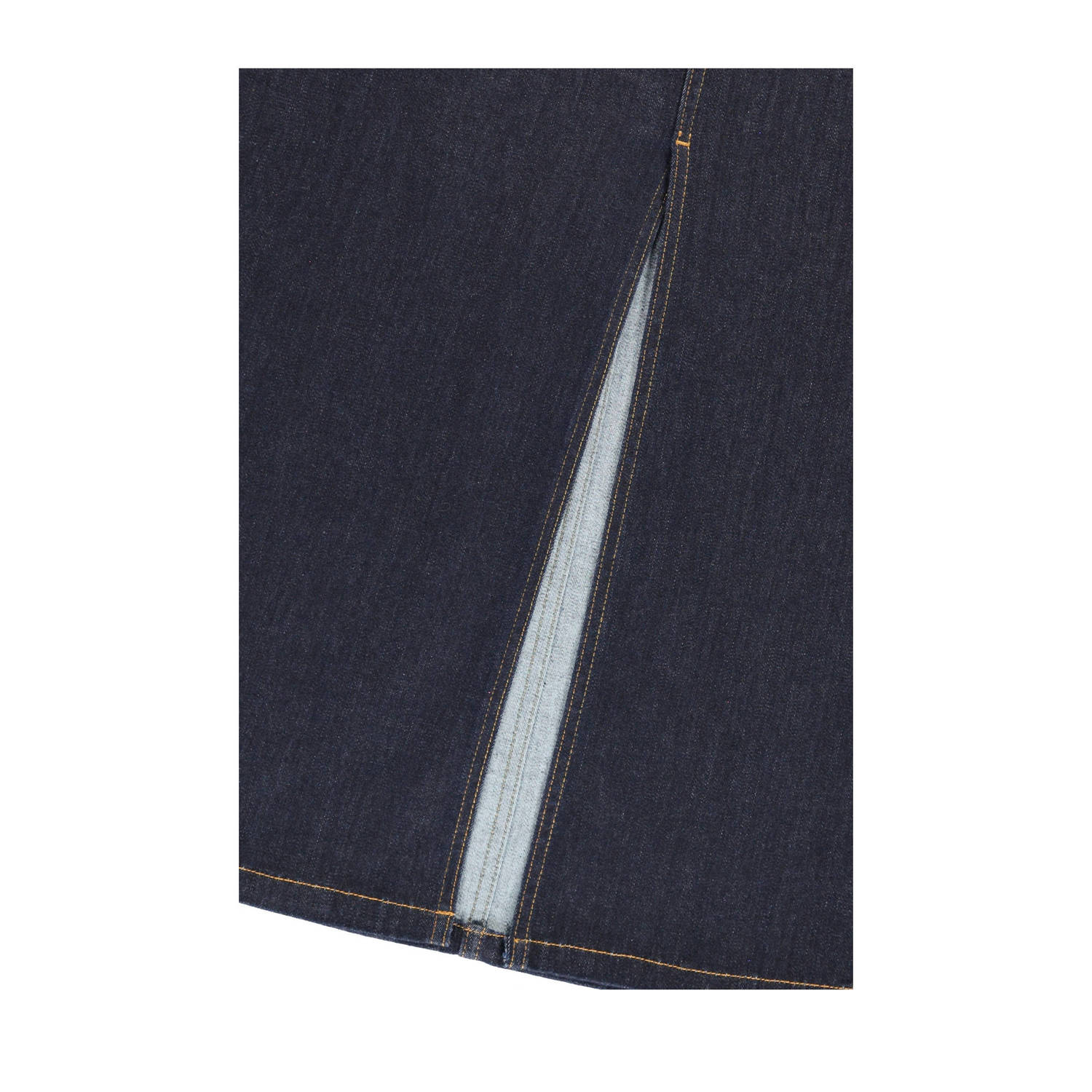 Claudia Sträter denim midi rok medium blue denim