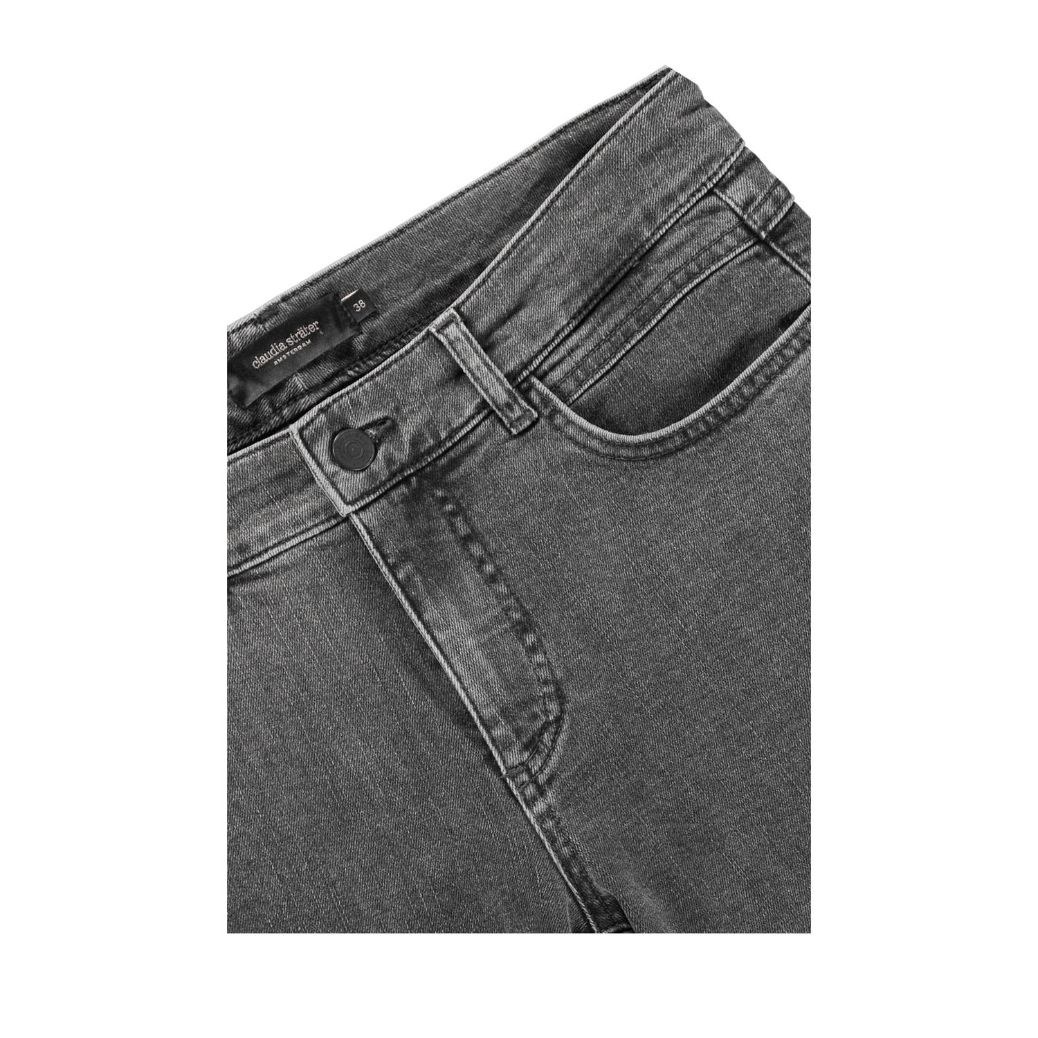 Claudia Sträter low waist skinny jeans grey denim