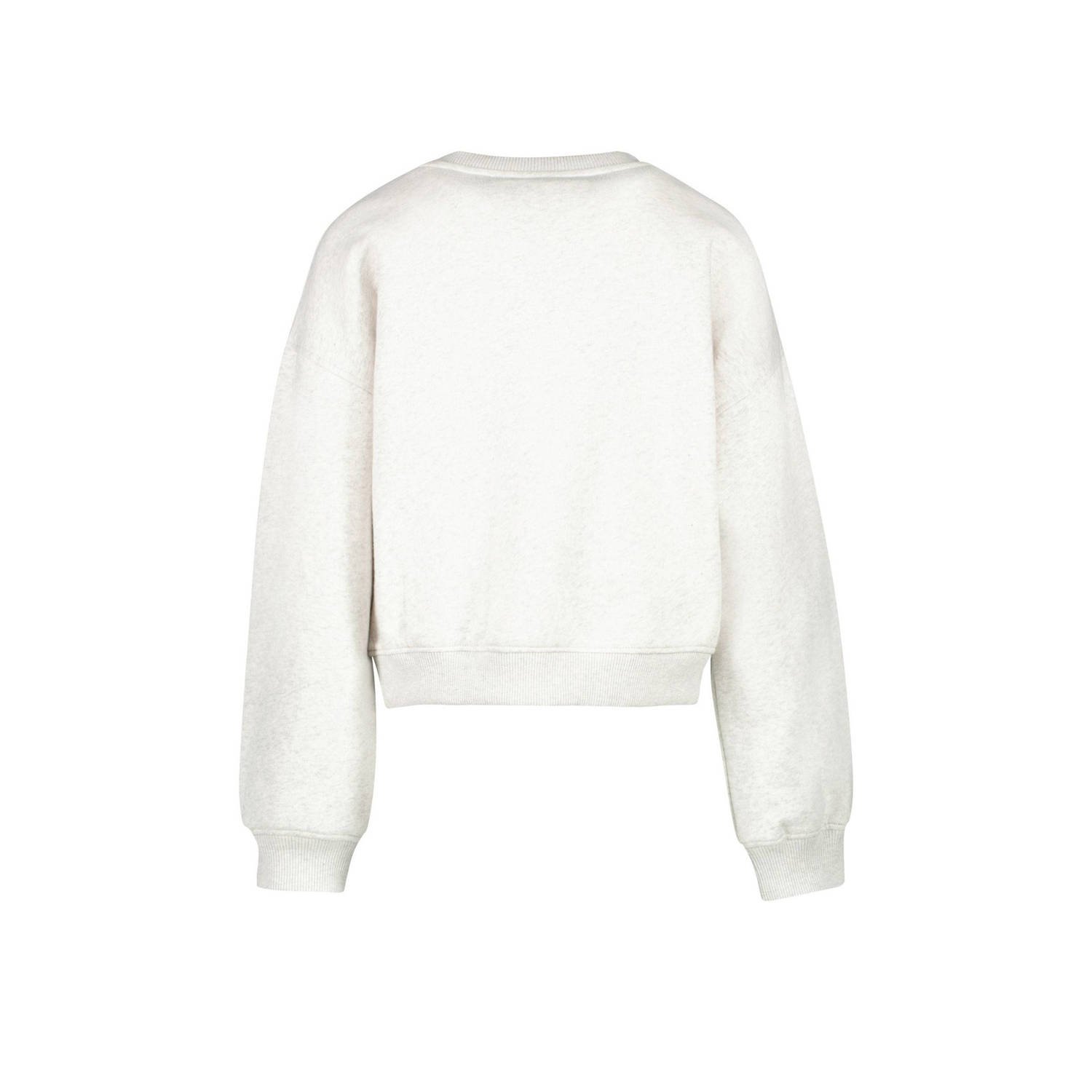 Cars sweater XIMANY met printopdruk lichtgrijs melange