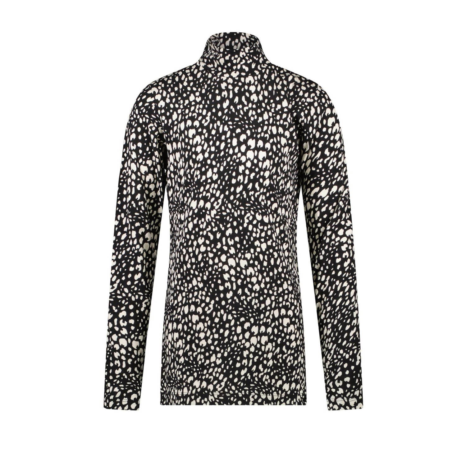 Cars longsleeve MARTINA met all over print zwart wit Meisjes Polyamide Opstaande kraag 128