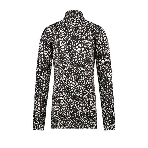 Cars longsleeve MARTINA met all over print zwart/wit afbeelding