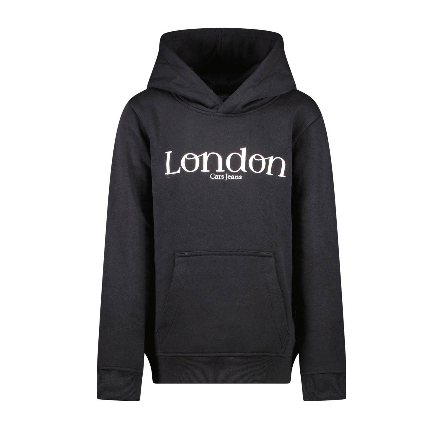 Cars hoodie EMMIE met tekst zwart