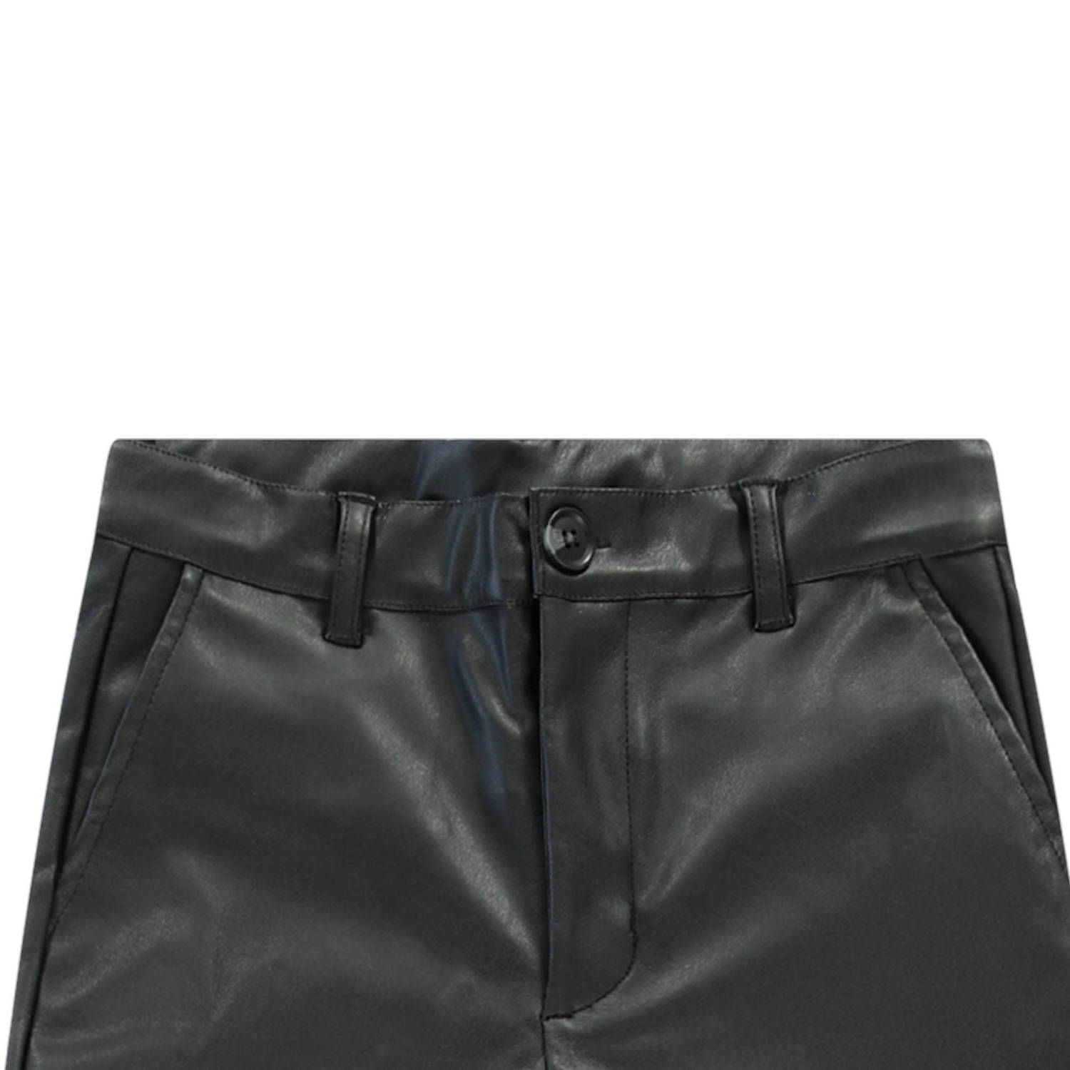 Cars imitatieleren regular fit broek INNESSY zwart