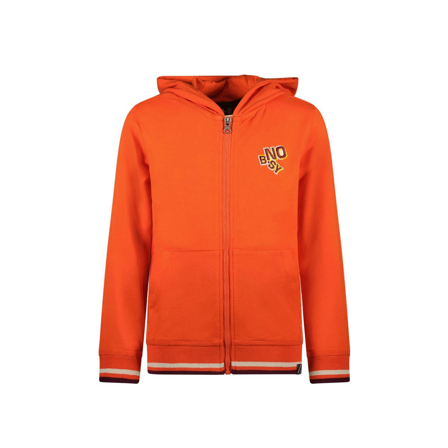 B.Nosy sweatvest Cody met backprint oranje