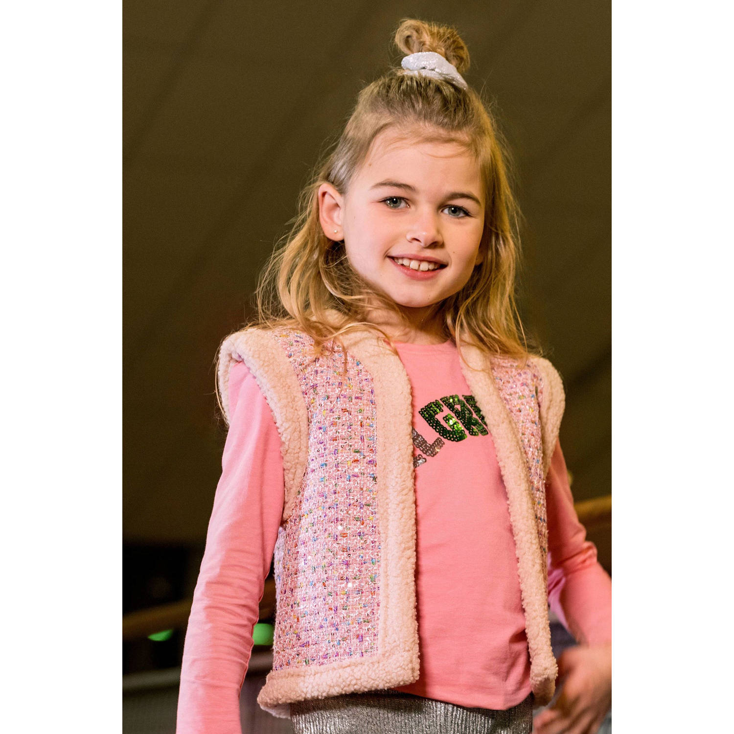 B.Nosy gilet Gitte zachtroze beige