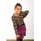 B.Nosy jurk Daisy met all over print paars/neongroen