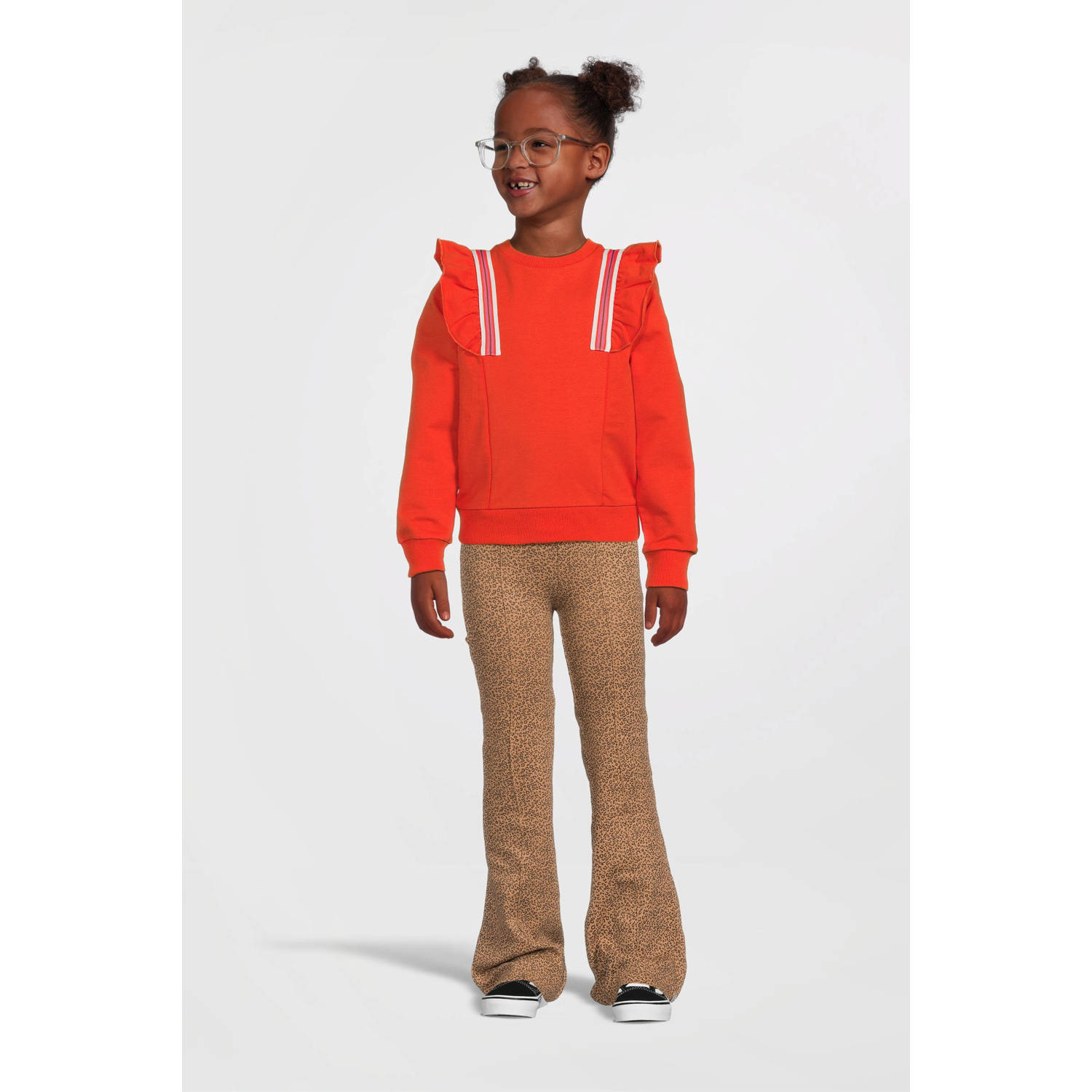 B.Nosy gestreepte sweater Sara brique