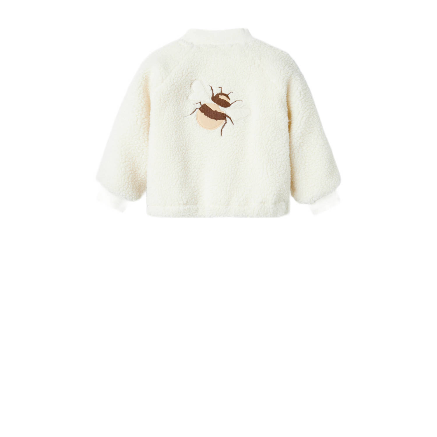 LIL' ATELIER MINI teddy jas offwhite bee