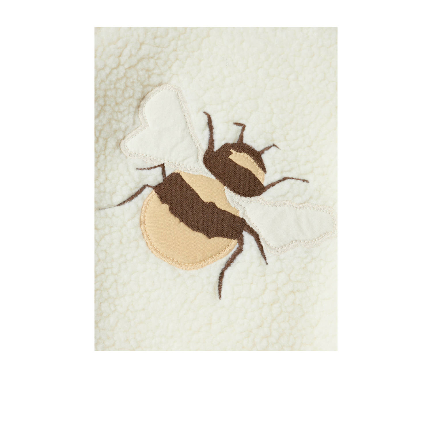 LIL' ATELIER MINI teddy jas offwhite bee