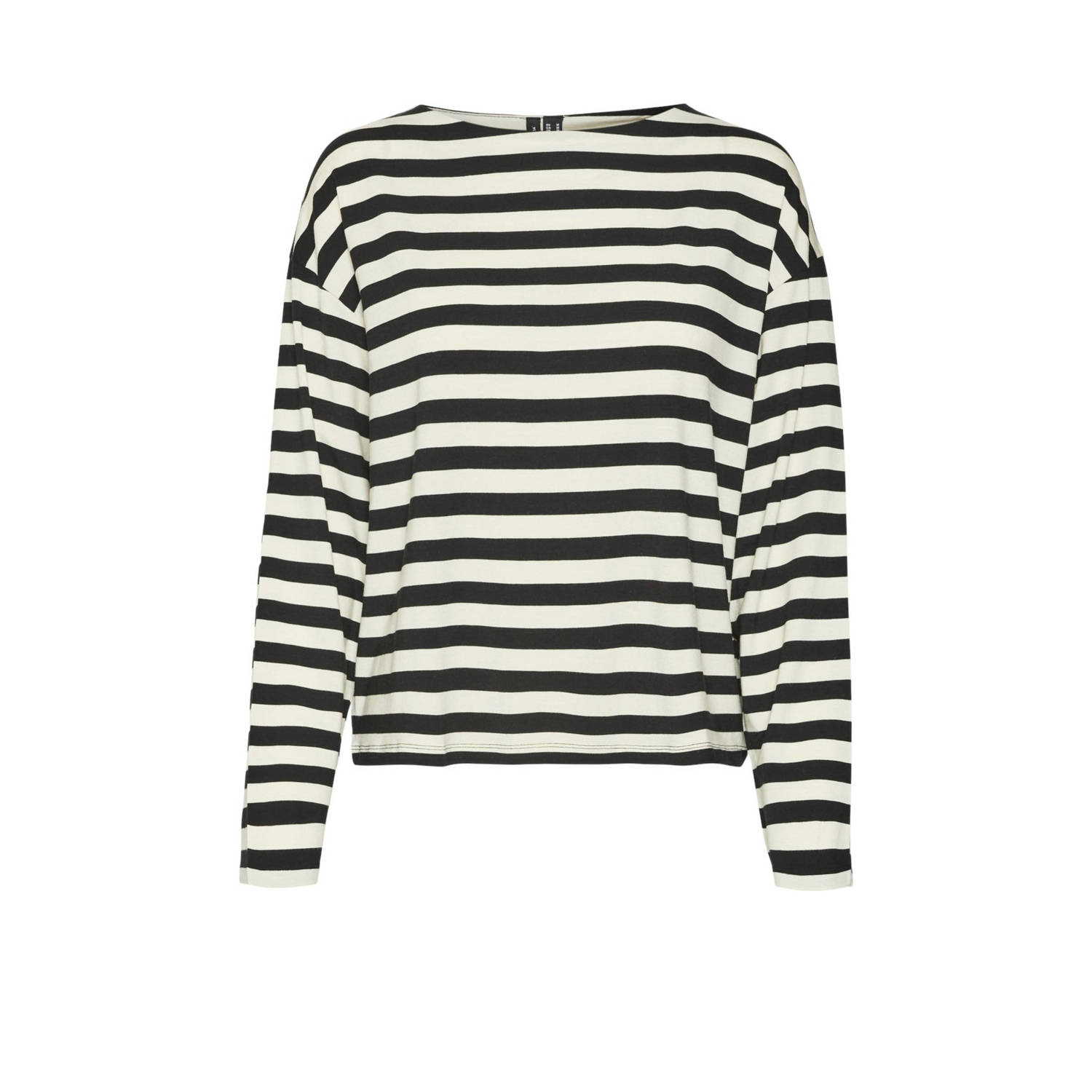 VERO MODA MATERNITY gestreepte zwangerschapstop blauw wit Dames Lyocell Boothals XXL