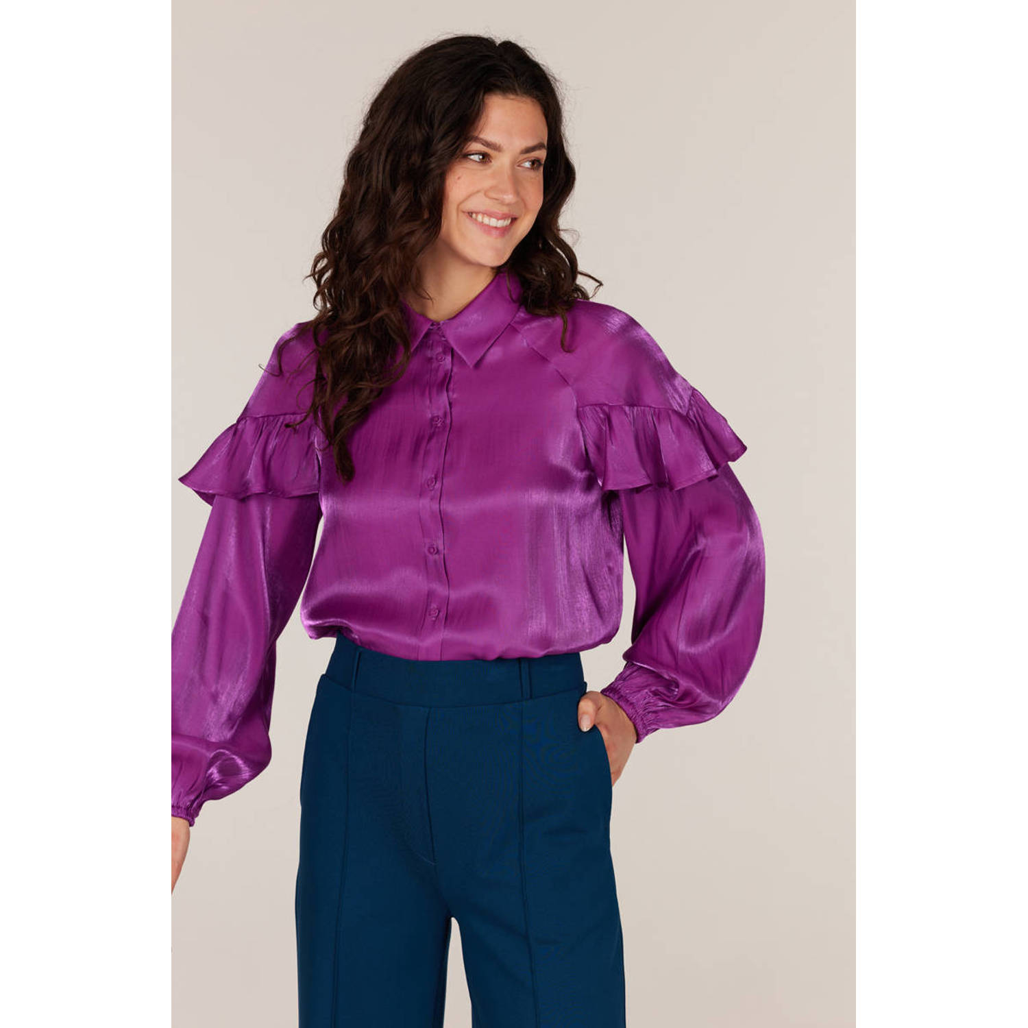 JANSEN Amsterdam blouse BLISS paars